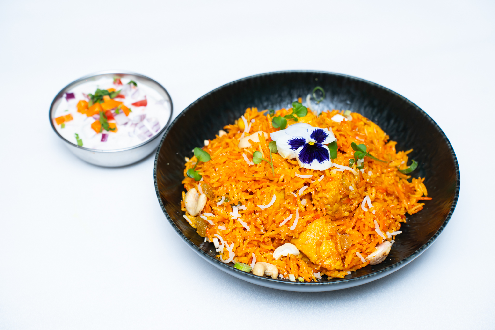 Biryani — fragrant basmati rice at Darshan Nepal Lisbon